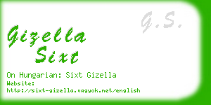gizella sixt business card